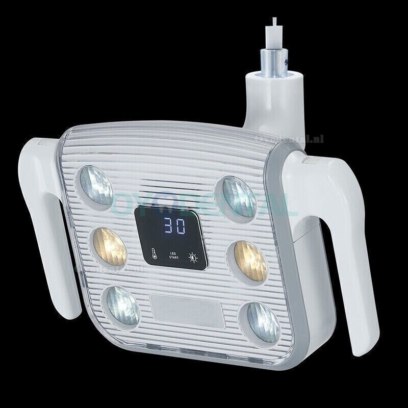 JH-09 10W tandheelkundige schaduwloze operationele inductielamp met LCD scherm 6 LED's